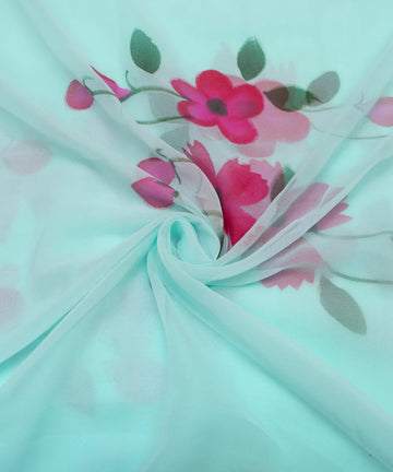 Hand Paint Saree Fabric Online